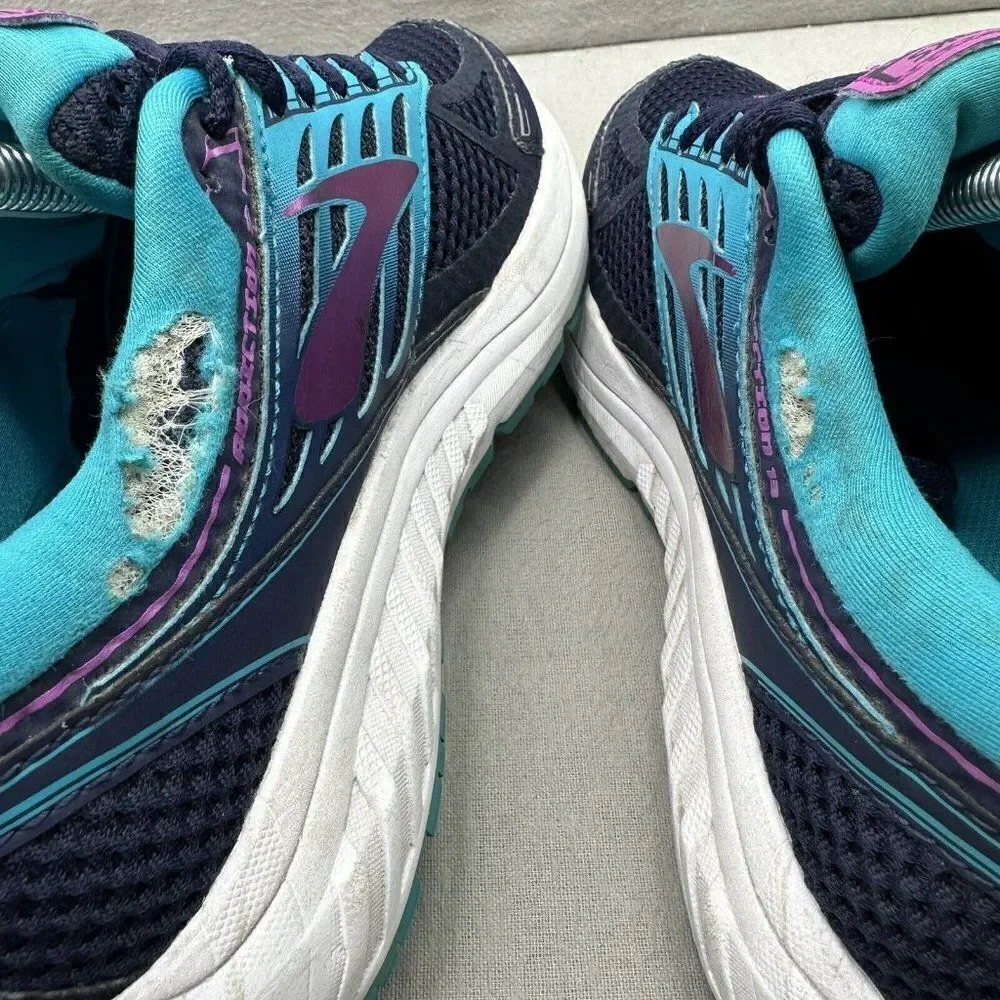 Brooks Addiction 13 Womens Size 8 (B) Shoes Blue Purple Athletic Walking Sneaker